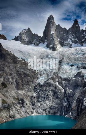 Monte Fitz Roy a Patagonia (Argentina) Foto Stock