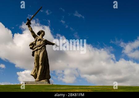 Statue di Mamayev Kurgan Foto Stock