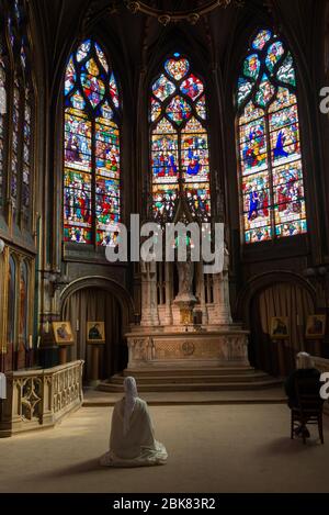 Parigi, Francia - Ottobre 2013: Cappella nella Chiesa di San Gervais Foto Stock