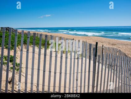 Spiaggia del New England lungo l'Oceano Atlantico Foto Stock