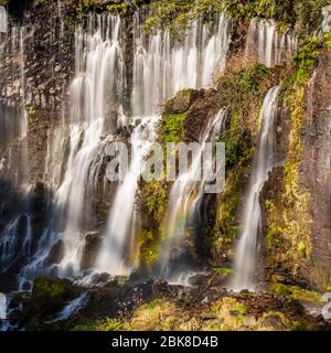 Shiraito Falls e Rainbow, Nagano, Giappone Foto Stock