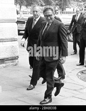 LONDRA, REGNO UNITO. Luglio 1974: Il Segretario DI Stato AMERICANO Dr. Henry Kissinger a Londra. Foto file © Paul Smith/Featureflash Foto Stock