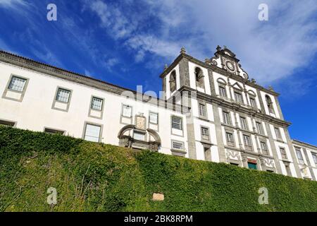 Sao Salvador Chiesa, Horta, isola di Faial, Azzorre, Portogallo, Europa Foto Stock