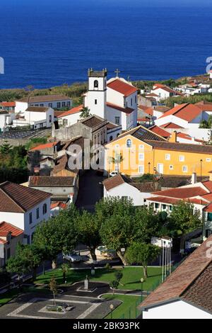 Santa Luzia Chiesa, Feteries Village, isola Sao Miguel, Azzorre, Portogallo, Europa Foto Stock