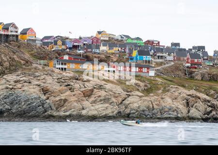 Sisimiut, comune di Qeqqata, Groenlandia Foto Stock