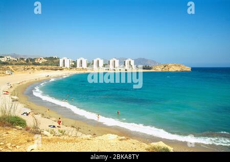 Spiaggia. La Azohia, Murcia, Spagna. Foto Stock