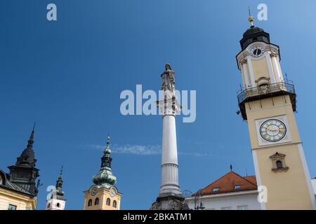 Torre di Piazza SNP, Banska Bystrica, Slovacchia Foto Stock