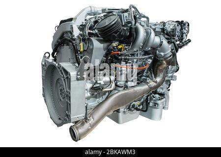 Motore diesel isolato Foto Stock