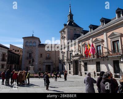 Casa de la Villa a Plaza De la Villa, Madrid, Spagna, Europa Foto Stock