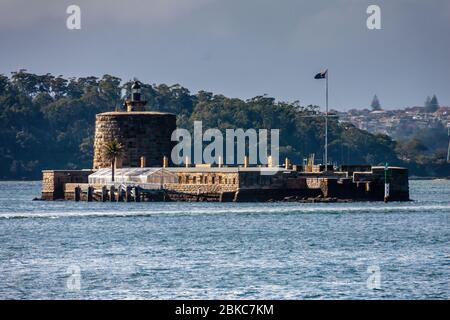 Fort Denison, un forte storico su un'isola del porto di Sydney, Sydney, Australia Foto Stock