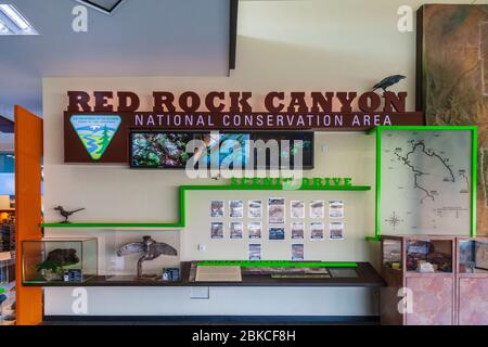 Centro visitatori della Red Rock Canyon National Conversation Area, Nevada. Foto Stock