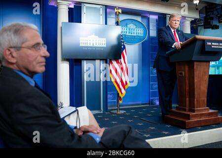 White House Coronavirus aggiornamento Briefing Foto Stock