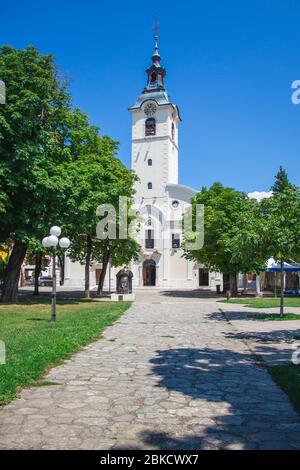 Chiesa di nostra Signora di Trsat a Fiume in Croazia Foto Stock