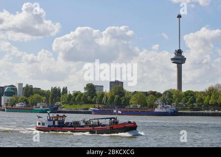 Navigazione sulla Nieuwe Waterweg a Rotterdam, Paesi Bassi. Foto Stock