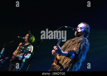 Milano, Italia 16 dicembre 2016. La band italiana alternative Rock tre ALLEGRI RAGAZZI MORI conosce anche TARM che si esibisce presso IL LIVE MUSIC CLUB. Brambilla Simone Foto Stock