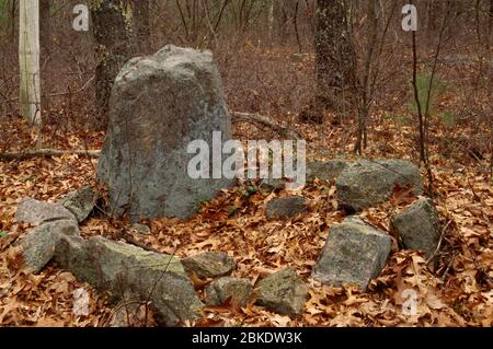 Tomba indiana, George Washington Management Area, Rhode Island Foto Stock