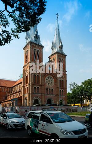 Cattedrale di Notre-Dame de Saigon, ho Chi Minh Foto Stock