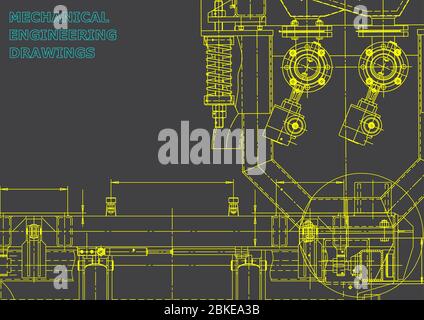 Sistemi di progettazione assistita da computer. Progetto, schema. Grigio Illustrazione Vettoriale