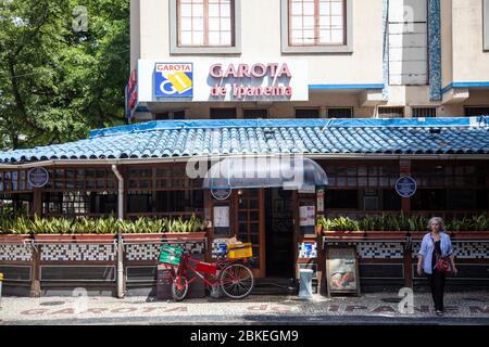 Garota de Ipanema Ristorante su Vinicius de Moraes - Rio de Janeiro - Brasile Foto Stock