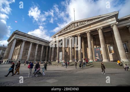 Il British Museum di Londra, Regno Unito Foto Stock