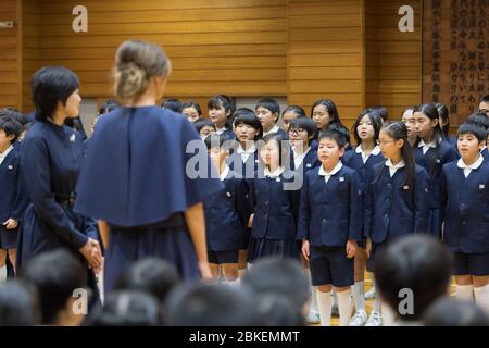 Il 6 novembre 2017, il presidente Donald J. Trump e la First Lady Melania Trump hanno visitato il Giappone come parte del loro tour diplomatico in Asia. Foto Stock