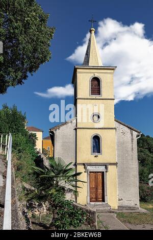 La chiesa più antica di Trsat - Chiesa di San Giorgio il Martire Foto Stock