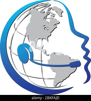 Illustrazione di telecomunicazioni con sfondo isolato Illustrazione Vettoriale