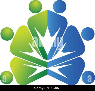 Illustrazione del logo della coppia Illustrazione Vettoriale