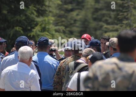 Esercizio delle aquile anatoliche le attività della Giornata degli osservatori sono state svolte il 26 giugno 2019 con la partecipazione del Capo dello Stato maggiore Generale Yaşar Güler Foto Stock