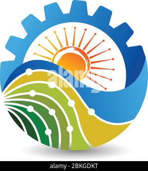 Logo sulla protezione ambientale Illustrazione Vettoriale
