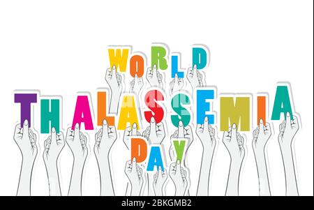 Illustrazione vettoriale sul tema della giornata mondiale della talassemia Illustrazione Vettoriale