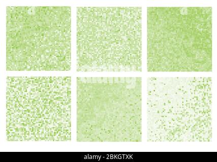 Sfondo vettoriale astratto. Mosaico con pixel luminosi. Mosaico verde Illustrazione Vettoriale