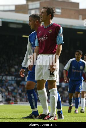 LONDRA, Regno Unito, SETTEMBRE 28: Matthew Etherington del West Ham United in azione durante la Div. 1 di Nationwide tra West Ham United e Millwall Foto Stock