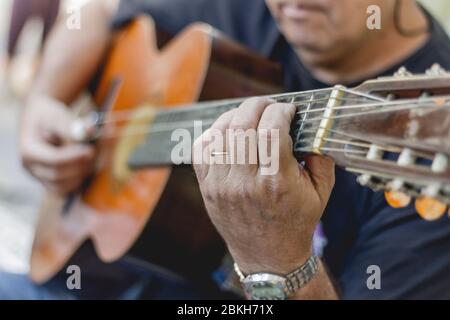 Samba è parte della cultura Carioca e uno dei più tradizionali della città di circoli di samba a Rio de Janeiro Foto Stock