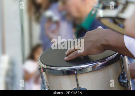 Samba è parte della cultura Carioca e uno dei più tradizionali della città di circoli di samba a Rio de Janeiro Foto Stock