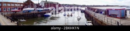 Il porto vuoto a North Berwick nell'aprile 2020 dovuto al covid-19 Foto Stock