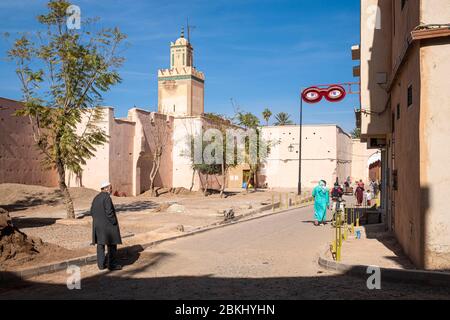 Marocco, Marrakech-Safi, Marrakech, città imperiale, la medina (Patrimonio dell'Umanità dell'UNESCO), il quartiere del Palazzo di Bahia Foto Stock