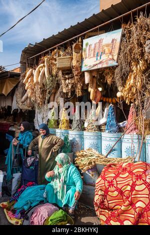 Marocco, Marrakech-Safi, Marrakech, città imperiale, la medina (Patrimonio dell'Umanità dell'UNESCO), il suk Foto Stock