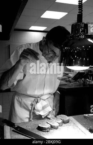 Francia, altopiano Aubrac, ristorante Michel Bras Foto Stock