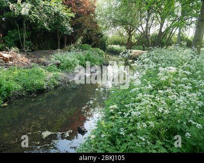 La piscina sul fiume, nel Kent e nel sud-est di Londra, Inghilterra Foto Stock