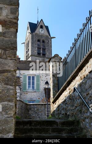 Francia, Seine et Marne, villaggio di Maincy adiacente al castello di Vaux-le-Vicomte, chiesa di Saint Etienne Foto Stock