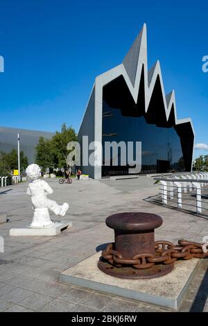 Regno Unito, Scozia, Glasgow, Riverside Museum, museo dei trasporti Foto Stock