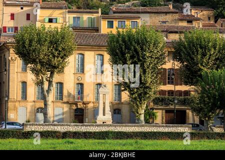 Francia, Bouches du Rhone, Pays d'Aix, Jouques, Municipio di Jouques Foto Stock