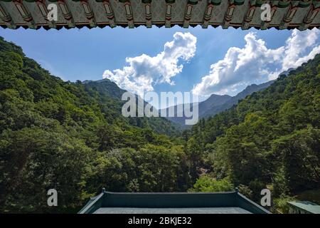 Corea del Nord, distretto di Hyang San, Monte Myohyang, esposizione Internazionale dell'amicizia Foto Stock