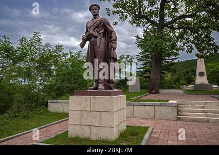 Corea del Nord, Chongjin la seconda città più grande del paese, il cimitero di Martire dell'esercito sovietico Foto Stock