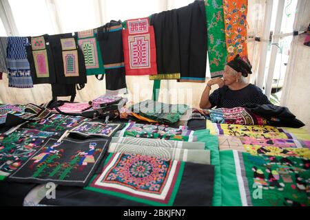 Francia, Guiana, Javouhey, Hmong Capodanno Foto Stock