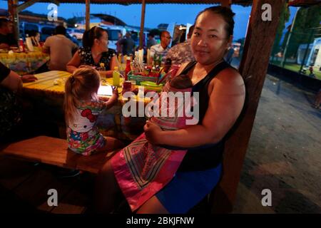 Francia, Guiana, Javouhey, Hmong Capodanno Foto Stock