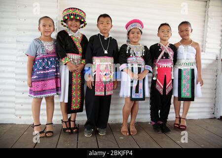 Francia, Guiana, Javouhey, Hmong Capodanno Foto Stock