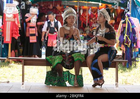 Francia, Guiana, cacao, Hmong Capodanno Foto Stock