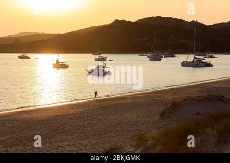 Francia, Corse du Sud, Sartene, spiaggia di Erbaju Foto Stock